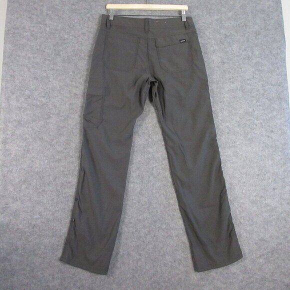 Prana Relaxed Fit Men Hiking Pants Convertible Roll Up Stretch 30 x 32 Gray 372 - Picture 2 of 16